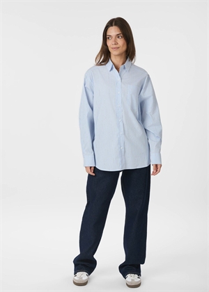 Dalma pattern stone skjorte Light Blue Stripe Neo Noir 